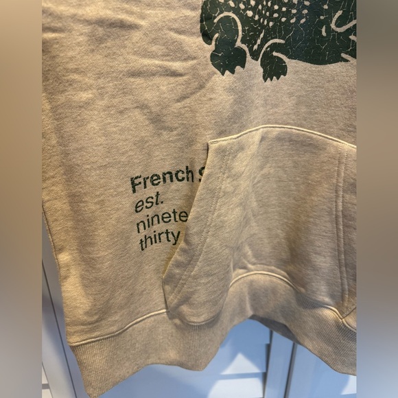 Lacoste NWT Men’s Loose Fit Crocodile Hoodie with front Pocket. - Picture 8 of 14